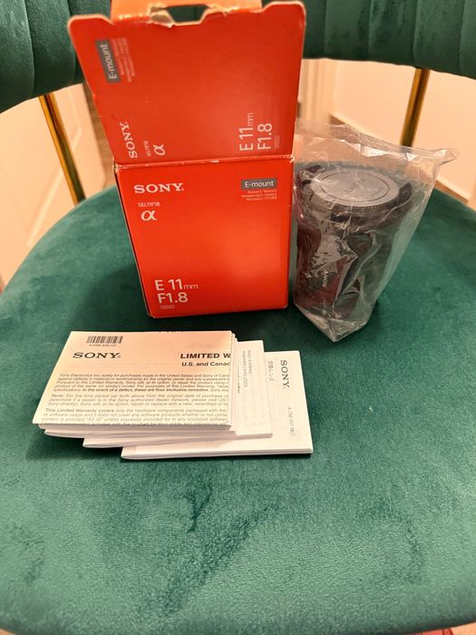 Lentila Sony E- mount  E 11mm,  F 1.8