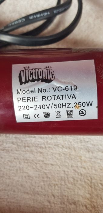 Perie rotativa Victronic aer cald, 250 W