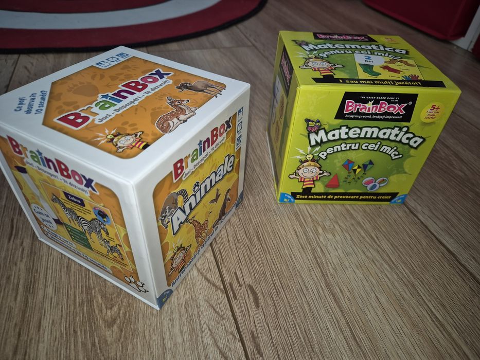2x brain box Vârstă min 5 ani
5 ani
Numarul minim de jucatori:
1
Durata medie:
10 min
Brand:
Asmodee
Colectie:
Brainbox
Limba jocului:
Romana