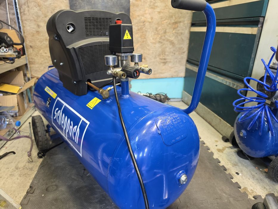 Безмаслен компресор 100 л. Scheppach HC105DC