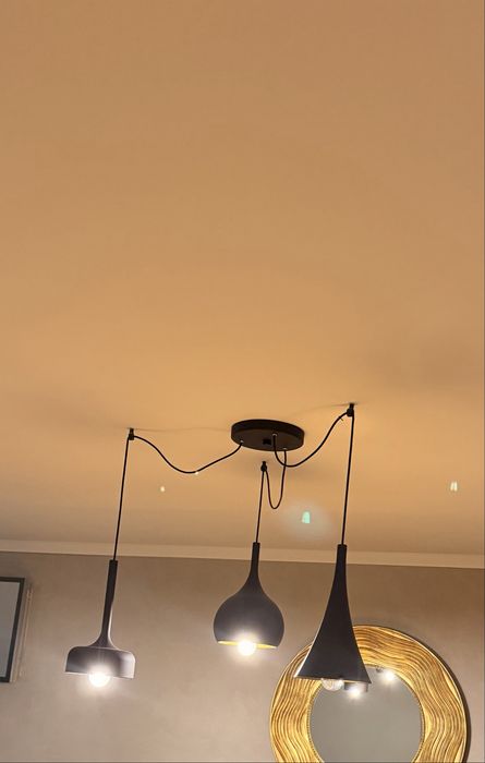 Lustra design modern cu 3 pendule NVL-8942201 Nova Luce