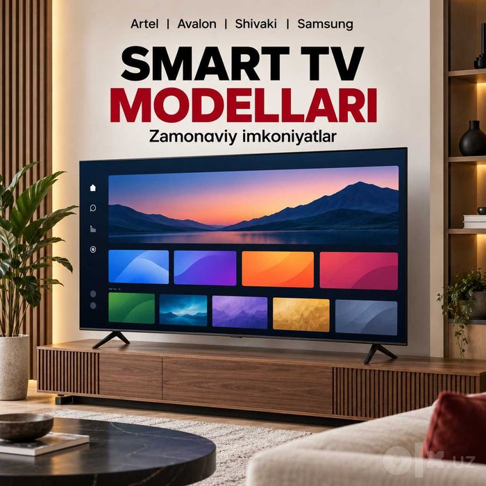 Televizorlar Artel, Avalon, Shivaki, Samsung — kafolatli