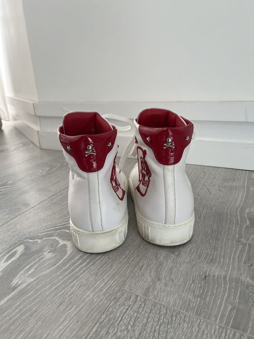 Vind philipp plein HI TOP SNEAKER SKULL second hand