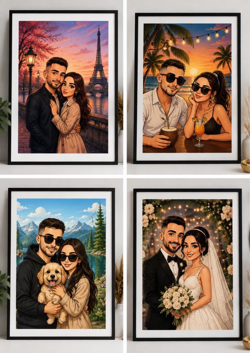 Tablouri Caricaturi la comandă făcute după placul tau ! Cadoul Perfect