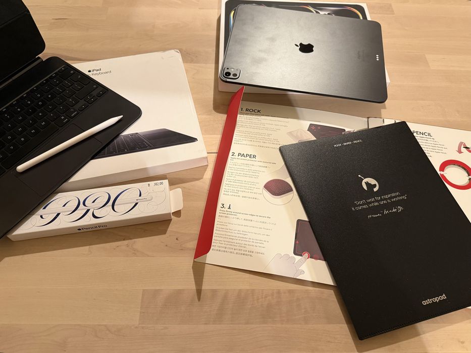 iPad pro M4 13' +  pencil pro + magic keyboard + astropad