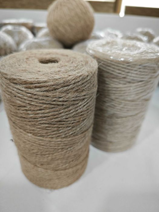 Джут,пенька,Бечевка аргон верёвка шпагат для рукоделия и вязания