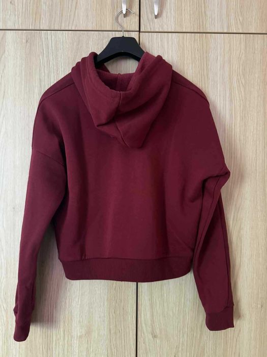 Guess дамски суичър бургунди с качулка, р-р S - като нов