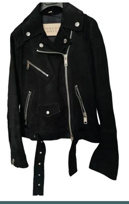 Geaca piele intoarsa  Burberry vintage unicat