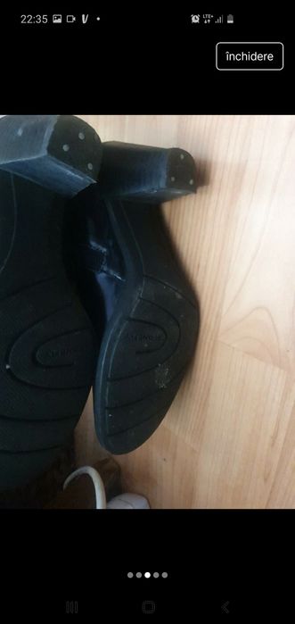 Cizme piele lacuita 35