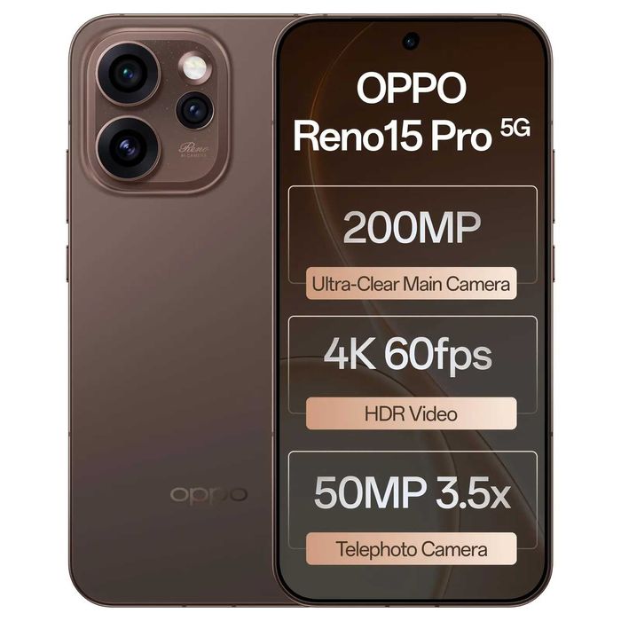 НОВ! OPPO Reno 15 Pro 5G 6,78" 512GB 12RAM Black / Blue Гаранция!