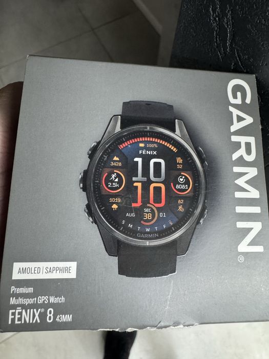 Ceas Garmin Fenix 8 Amoled Sapphire 43MM