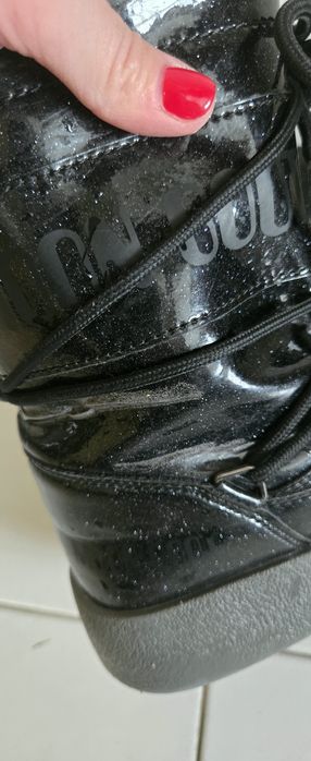 Лачено зимно-есенно яке и ботуши moon boots