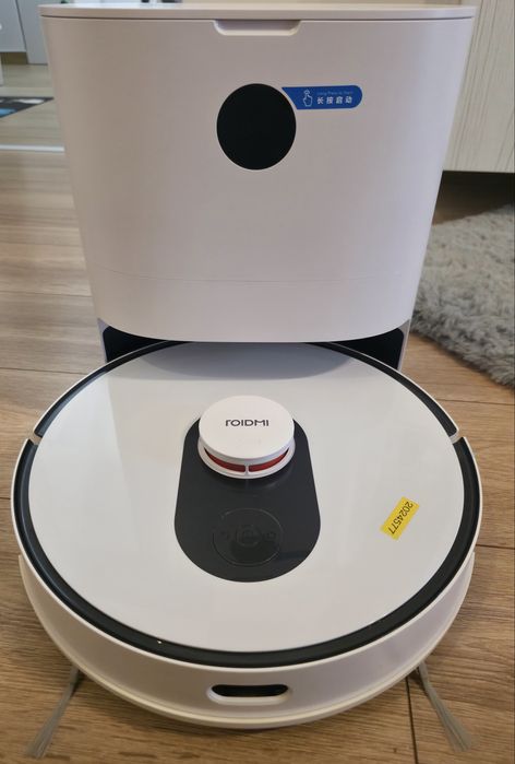 Robot aspirator Roidmi Eve Plus cu stație colectare – aplicație + cartografiere – mop nefuncțional