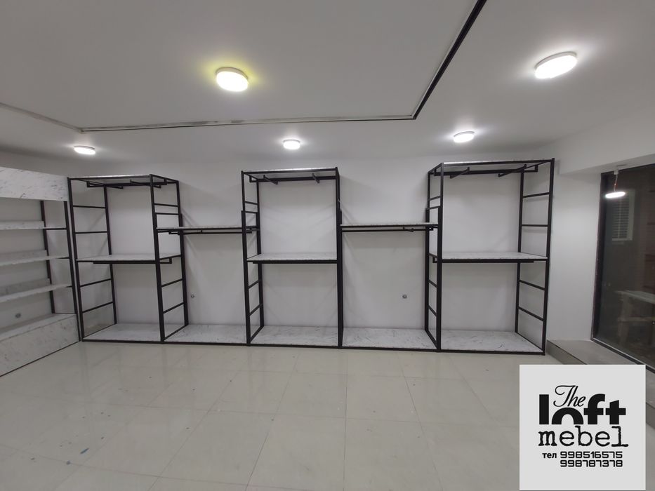 Оборудование, Вешалка, для магазинов одежды в стиле ЛОФТ