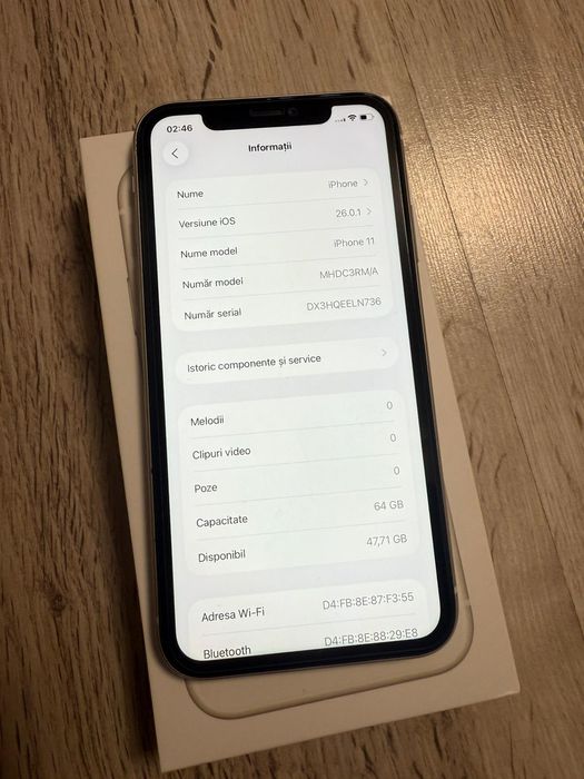 Vand Sau Schimb IPhone 11 White 64Gb Neverlocked