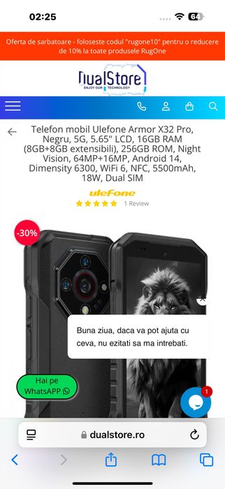 Telefon mobil Ulefone Armor x32pro (5G)