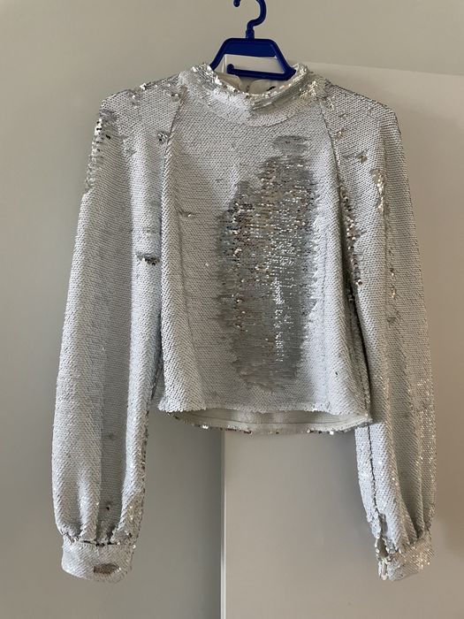 ZARA блуза на пайети- размер S