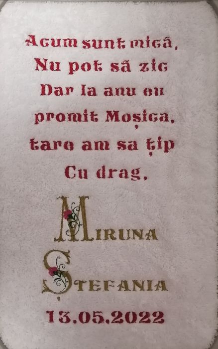 Prosoape brodate pentru nas și mosica