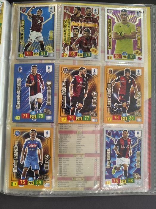 Colecție Adrenalyn XL + album 2019-20: +563 Carduri MINT (Fără dubluri) Trofeo | Handanovic Top Player | Seturi Complete