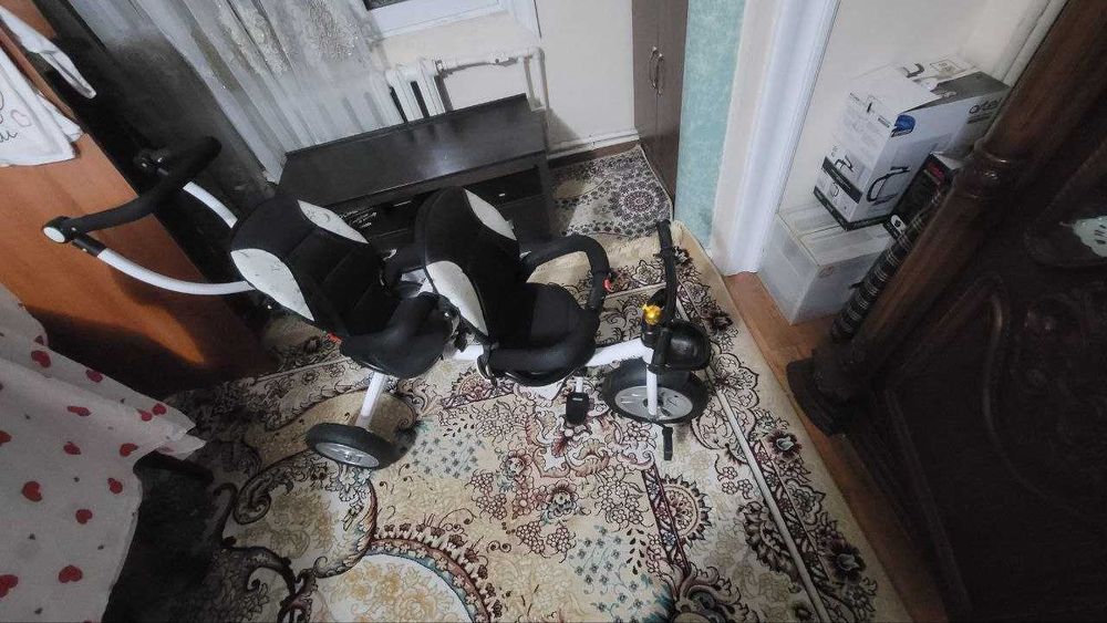 2 КИШИЛИК ВЕЛОСИПЕД КАЛЯСКА СОТИЛАДИ / детский велосипед для близнецов