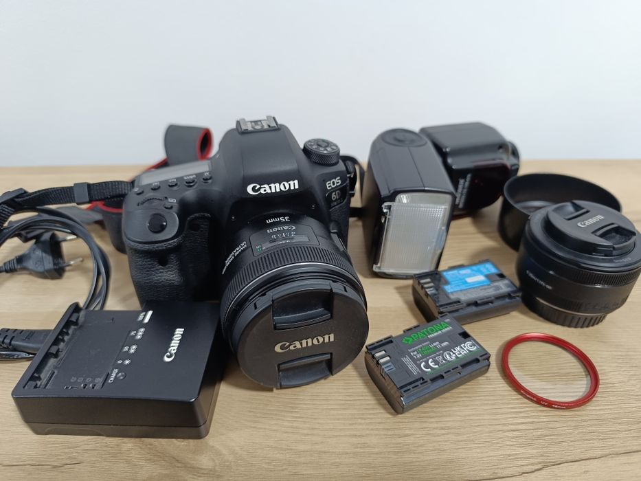 Kit foto Full Frame Canon EOS 6D Mark II – gata de utilizare