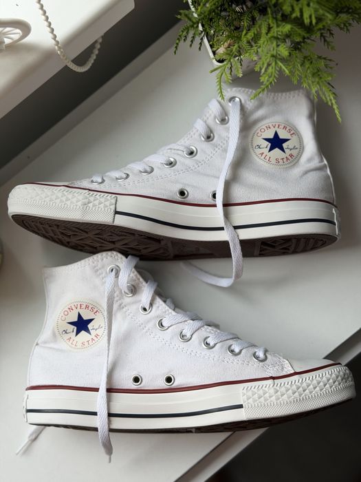 Teniși Converse Chuck Taylor All Star High – Albi – Mărimea 39.5