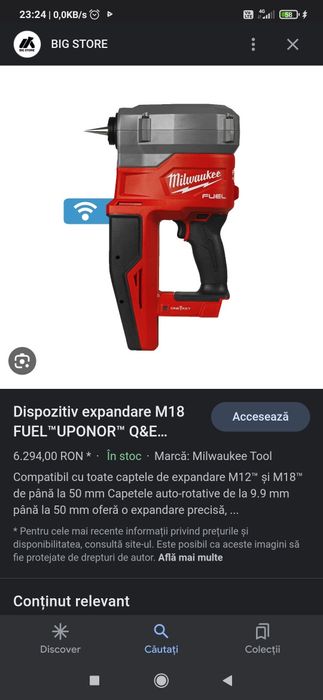 Milwaukee M18 Uponor Q&E dispozitiv expandare  țevi de până la 2"