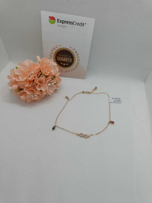 Bratara aur picior 14K 2.04g (Ag16 Moldova b33557.2) - Garantie 2 ani!