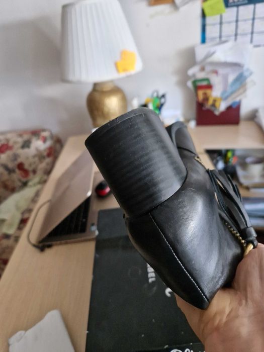 Botine  dama negre  din piele naturala  S”Oliver - Mas.36