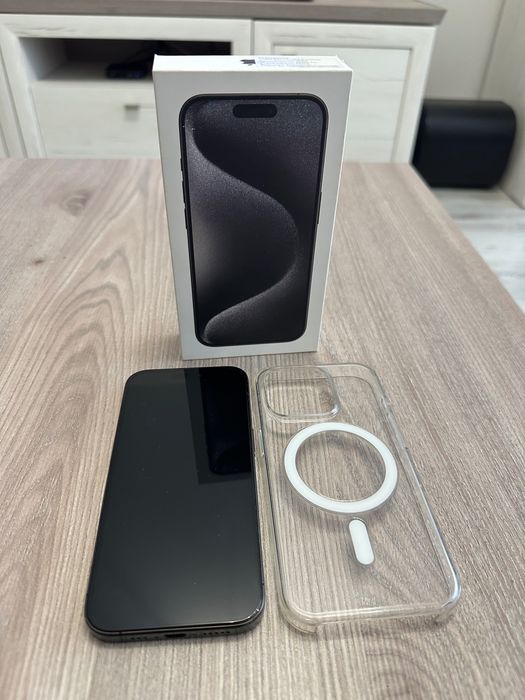 iPhone 15 Pro, Black Titanium, 128GB