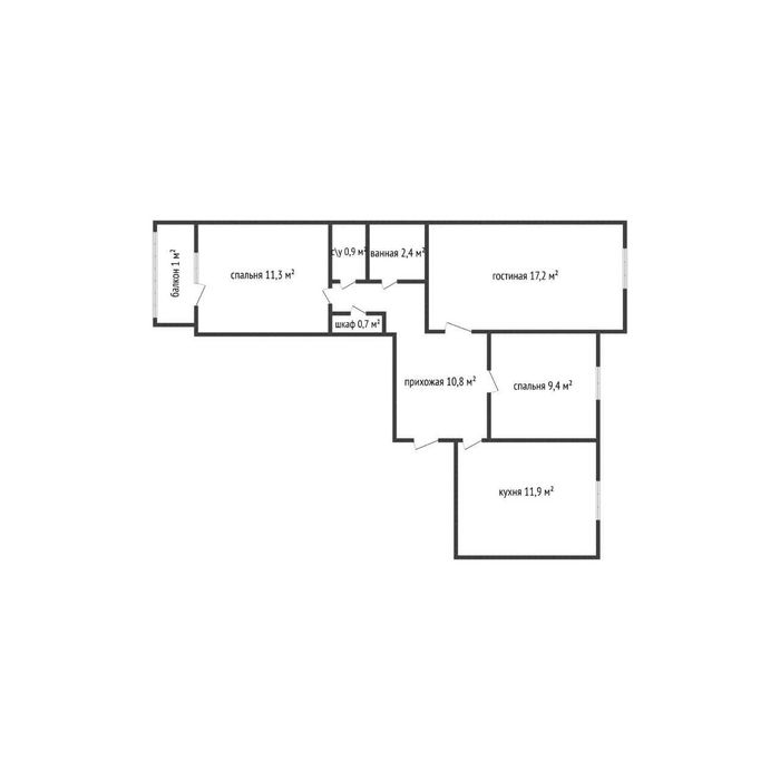 В продаже улучшенная 3шка в 7 микрорайоне