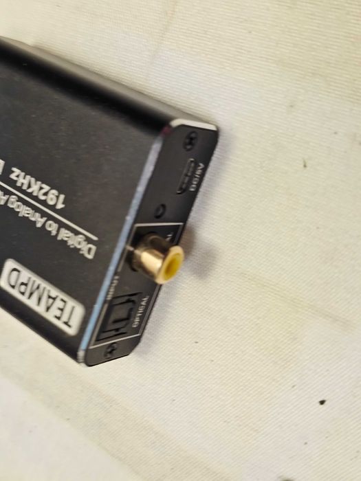 Convertor Audio Digital la Analog (DAC) TEAMPD 192kHz - Optic / Coaxial la RCA