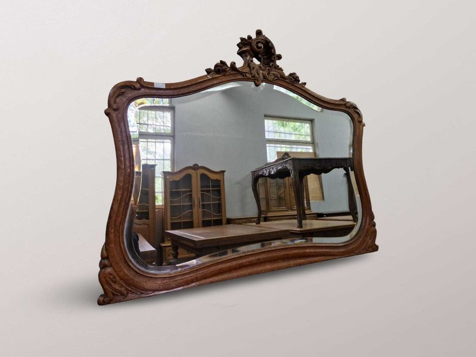 Уникално ръчно резбовано огледало в стил "Рококо"