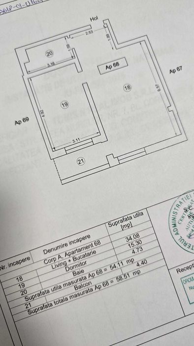 Apartament 2 camere open space, parcare, Euromaterna, Constanța