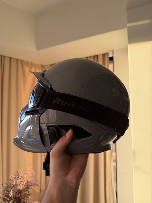 Casca Ruroc Fullface RG1 2022 Rheon NARDO GRAY + Ochelari Blackout