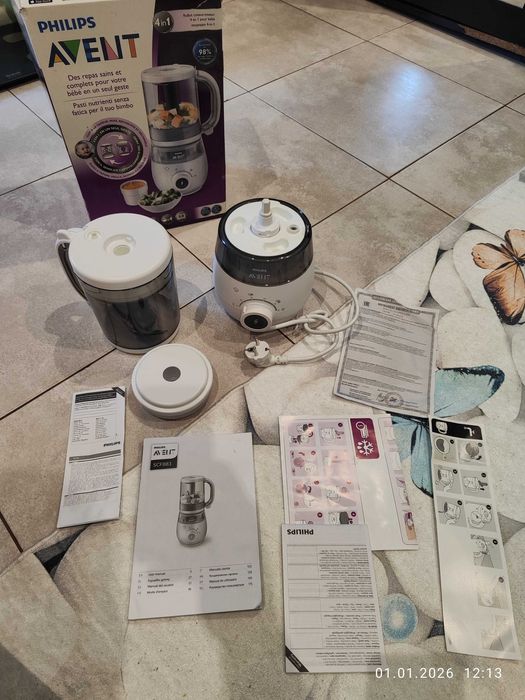 Philips Avent Premium Пасатор с функция за готвене на пара „4 в 1“