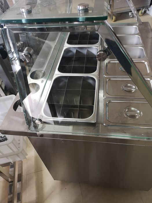 Бен Мари Топла витрина комбинирана с водна баня и зона за готвене