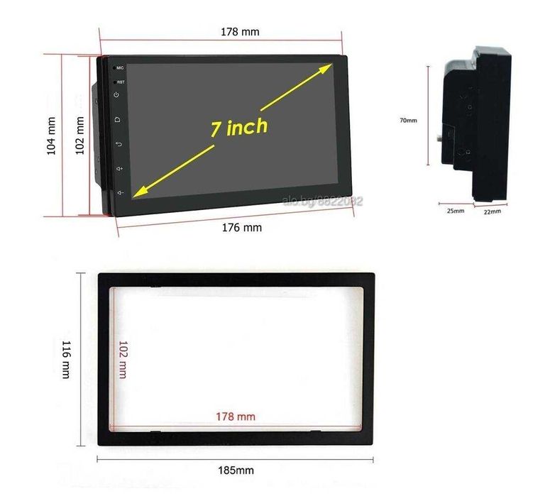 7” 2-DIN мултимедия с Android и камера за заден ход