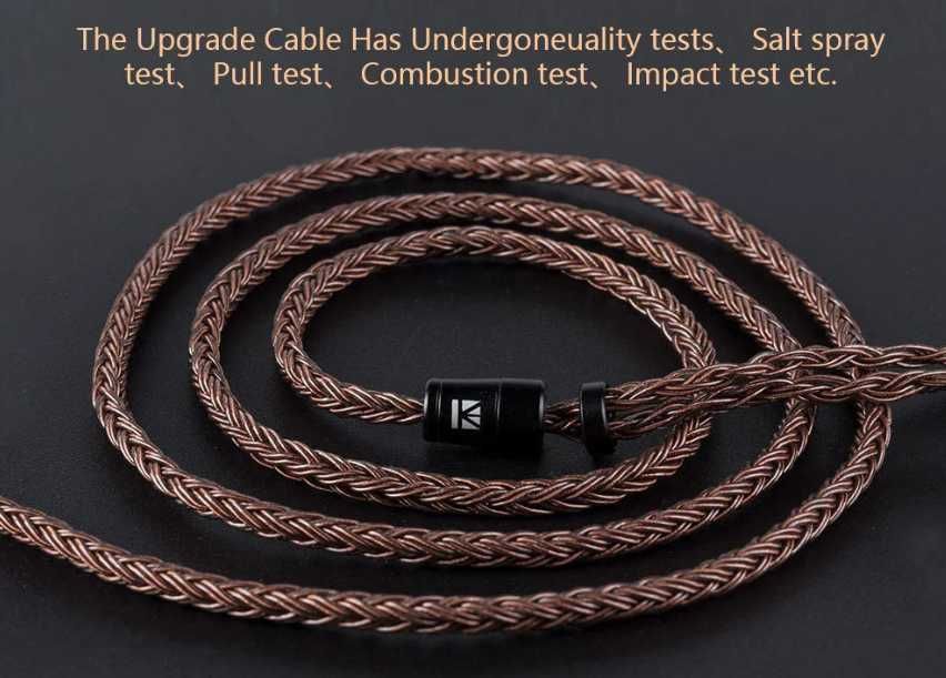 Новые кабеля KBEAR 8/16 Core Oxygen-Free Copper 3,5/4,4 QDC/2PIN