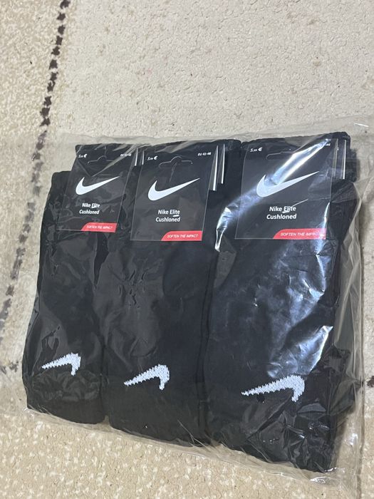 Set 12 perechi sosete Nike/negre-100% bumbac