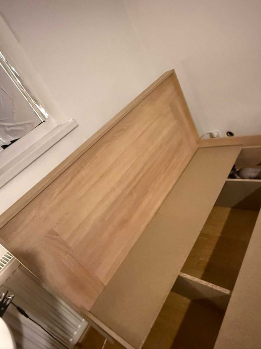 Cadru de Pat dublu lemn masiv 140 x 200 (+ saltea neinclusa)