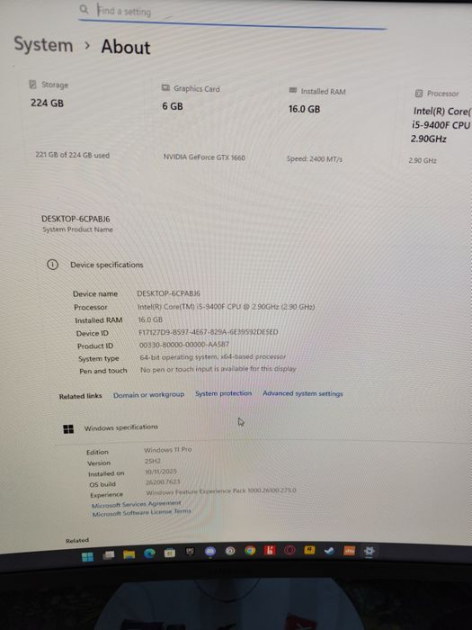 Pc gaming ieftin  preț inițial (sistem) 6400 lei