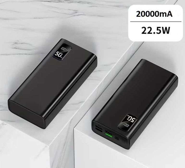 Baterie externa 20000mA 66w powerbank superfast charging , afisaj, noi