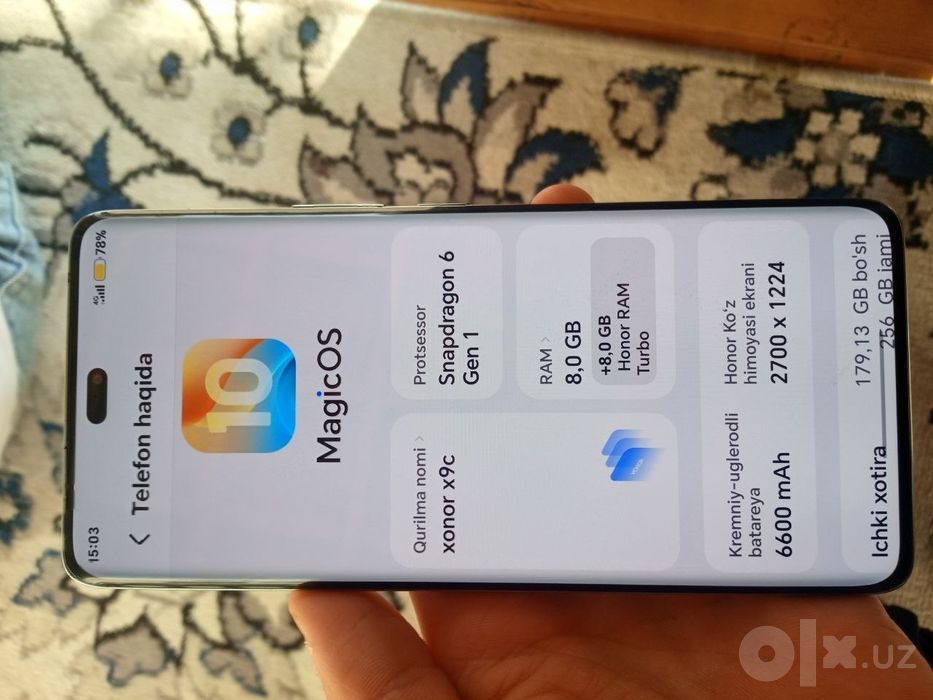 Honor x 9 c faqat abmen iphone ga 12 13 pro pro max ga