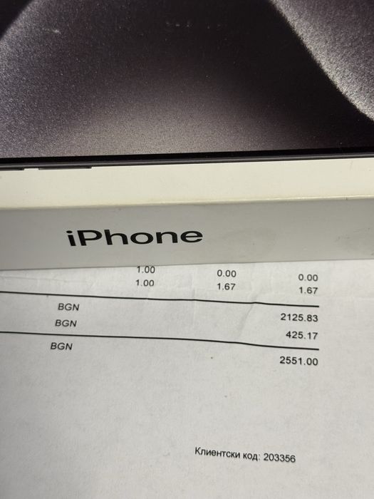 ***КАТО НОВ 128GB iPhone 15 Pro 5G iStyle Гаранция до 2027 Black