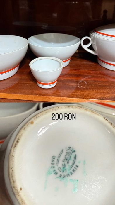 Set portelan farfurii si boluri