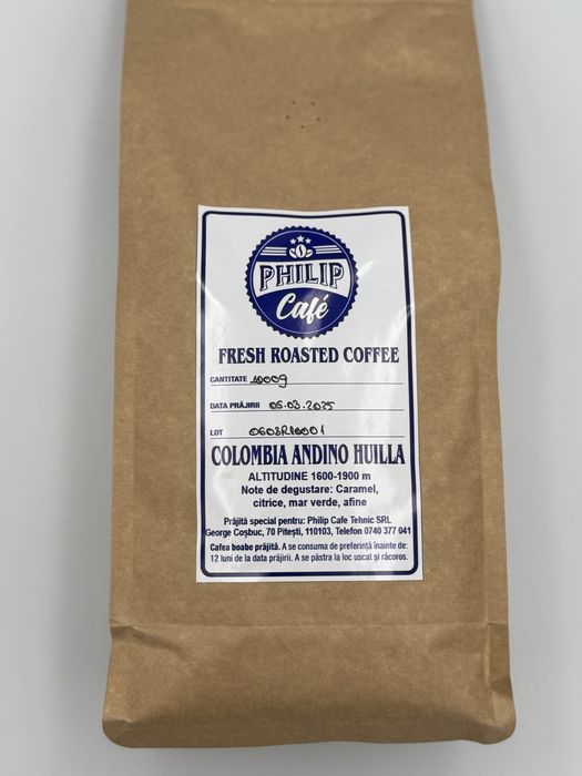 Cafea Columbia Andino Huilla single origine  1kg