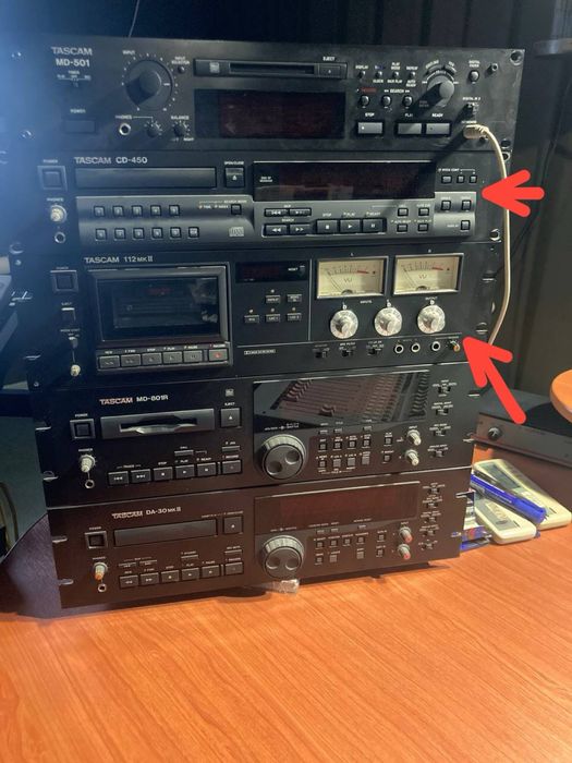 Продам tascam mk112 и cd450+md 801