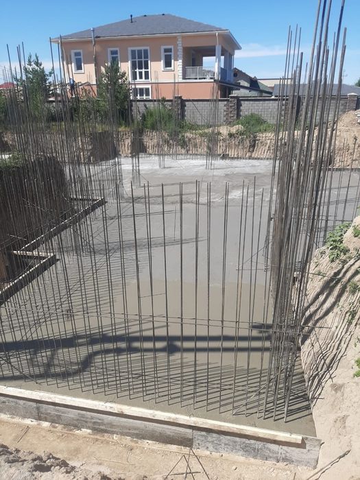 Монолитщик, бетонщики, подборный стены, фундамент, стяжка