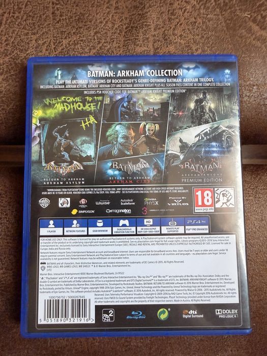 Batman Arkham Collection/Arkham Asylum/Arkham City/Arkham Knight/PS4/PS5